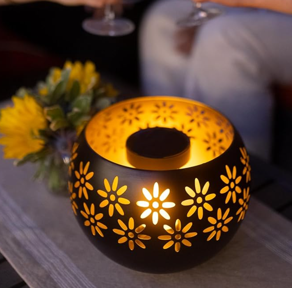Solar Flowerlamp - Lampe solaire de jardin sans câblage