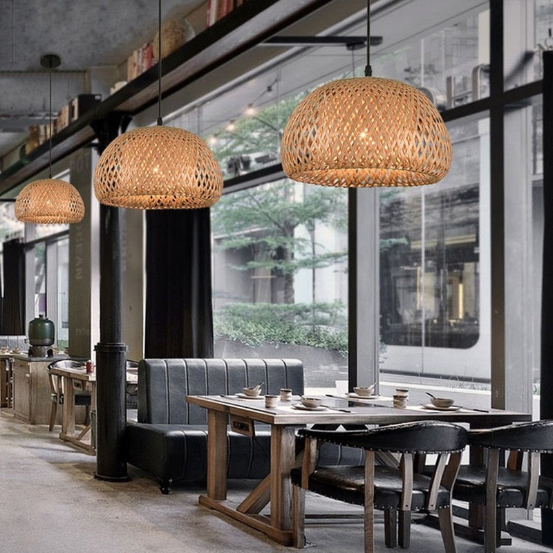 BambooLife - Handwoven Bamboo Pendant Light
