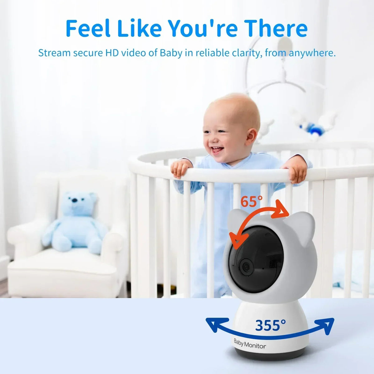 BabySafe Camera - HD Video Baby Monitor with 5-Inch Screen