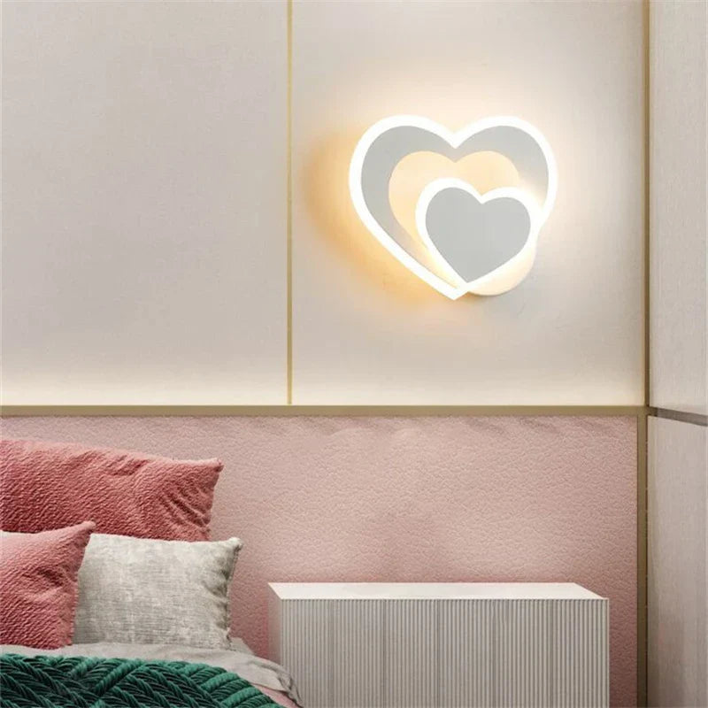 HeartGlow Wall Lamp - Modern LED Heart Wall Light