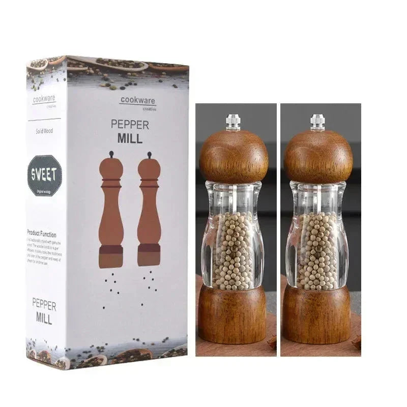 MolenKunst - Set de Moulins à Sel et Poivre Élégants en Bois