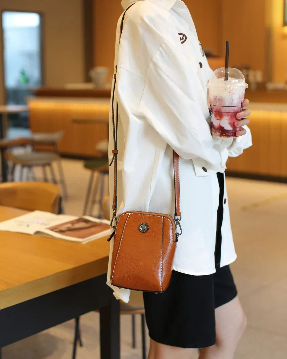 LeatherVibe - Crossbody Cuir Élégante Tendance