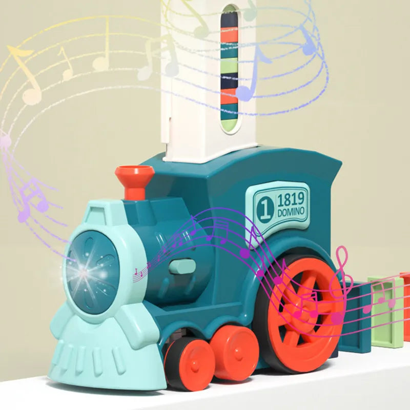 PominoRush - Colorful Domino Train for Kids