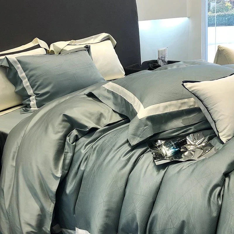 Serene Escape - Luxury Egyptian Cotton Duvet Cover Set