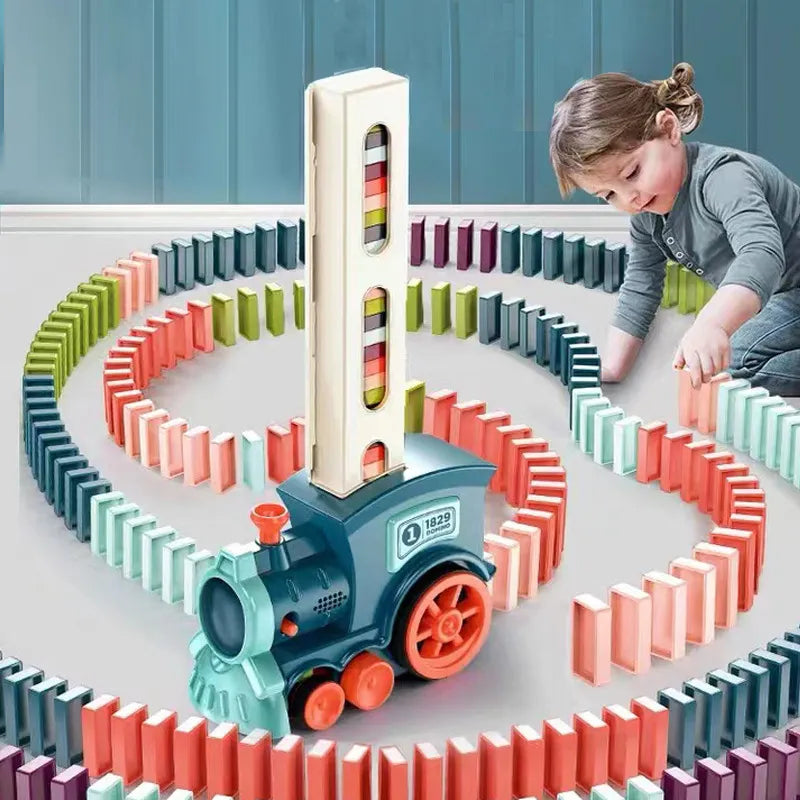 PominoRush - Colorful Domino Train for Kids