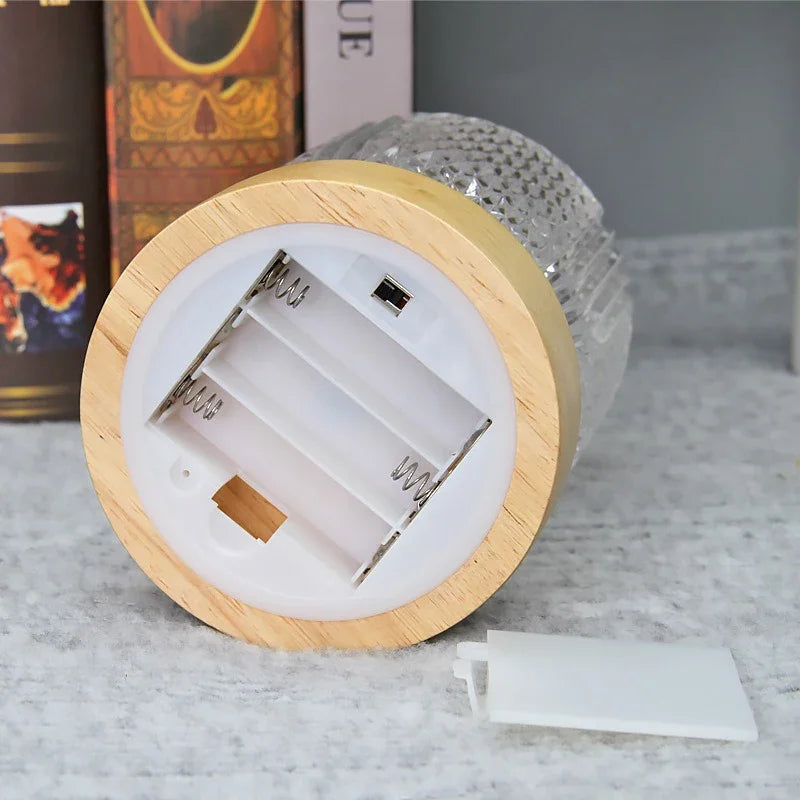 Crystal Table Lamp - Dimmable Gold Lamp with Luxury Crystal Design