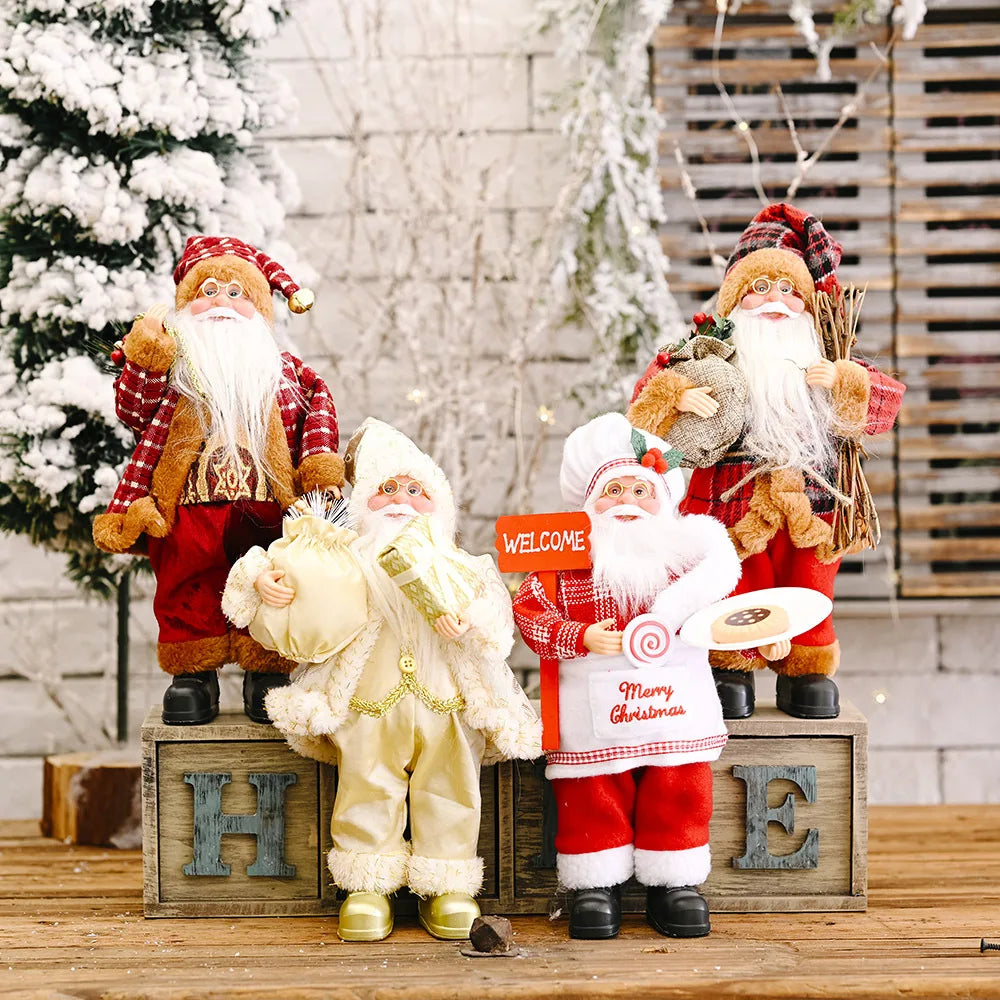 PoupeeFestive - Decorative Santa Claus Plush for a Cozy Christmas