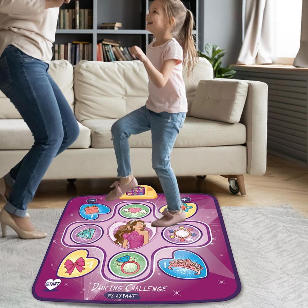RhythmGlow - Tapis de danse interactif LED pour enfants