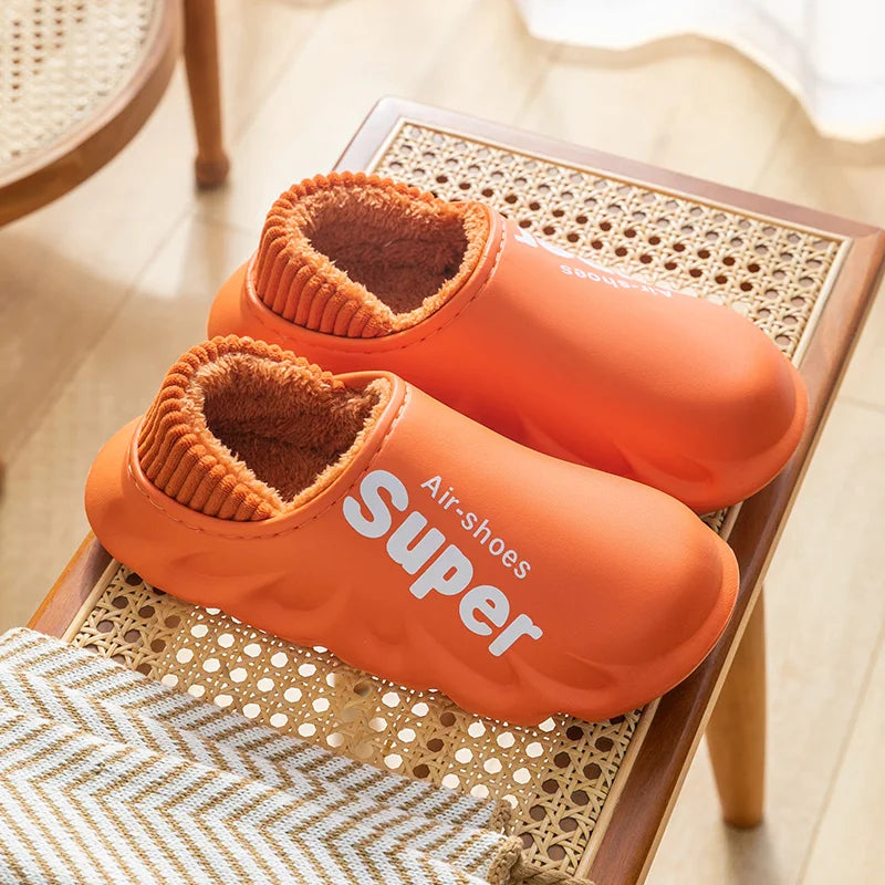 CozySol - Cotton Slippers with Plush Lining for Winter