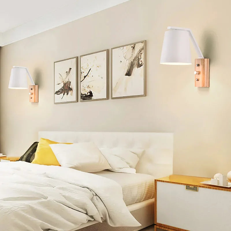 WoodGlow Light - Wooden LED Wall Sconce for Bedroom