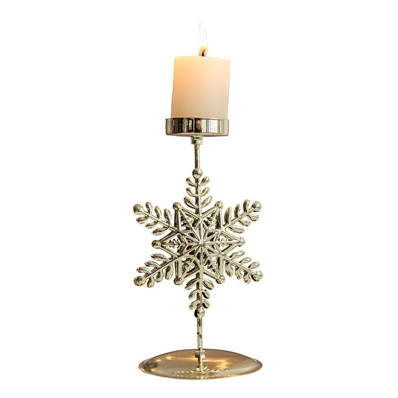 StarGlow Candle Holder - Elegant Golden Candle Holder for the Holidays