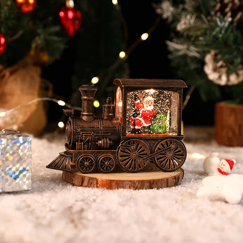 EnchantedTrain Decoration - Magical LED-Lit Christmas Scene