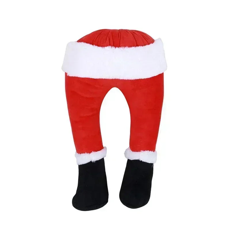 SantaLegs - Hanging Plush Santa Claus Legs