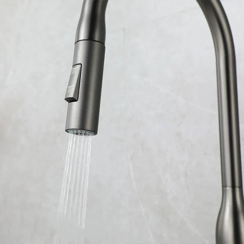 SteelFlow - Modern Kitchen Faucet with Pull-Out Sprayer