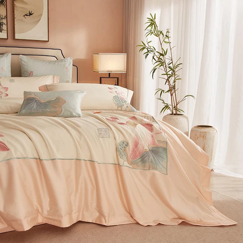 Lotus Pink - Luxury Egyptian Cotton Bedding Set