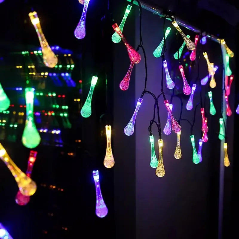 MagicGlow Solar String Lights - Flower Fairy Lights for Garden and Patio