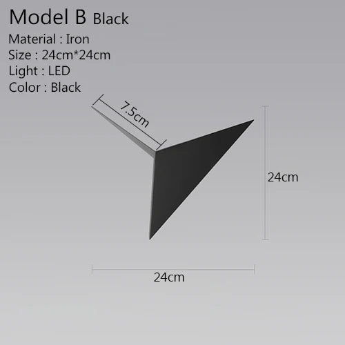 TriGlow Light - Modern 3W LED Wall Light