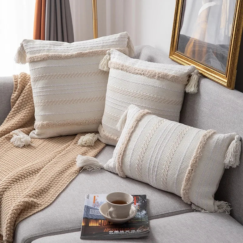 Lumière - Luxurious Tufted Fabric Cushion Cover
