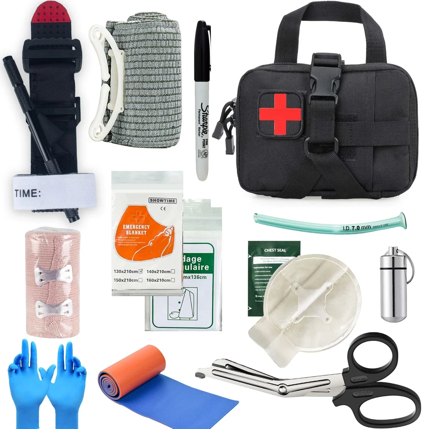 MedShield - Trousse de premiers secours complète pour traumatismes