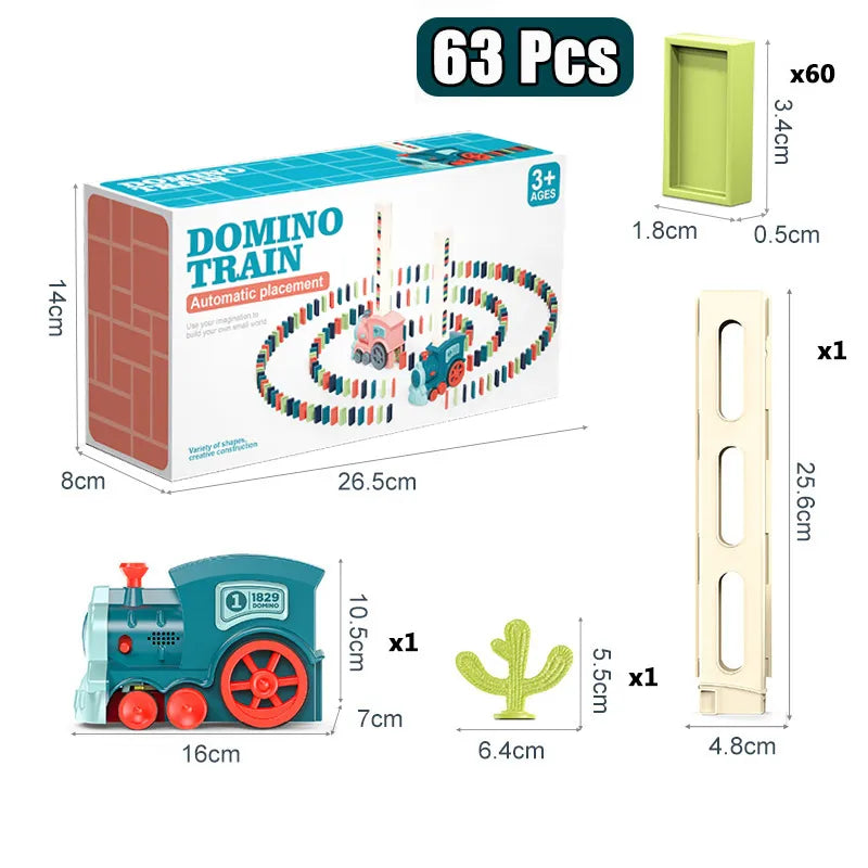 PominoRush - Colorful Domino Train for Kids