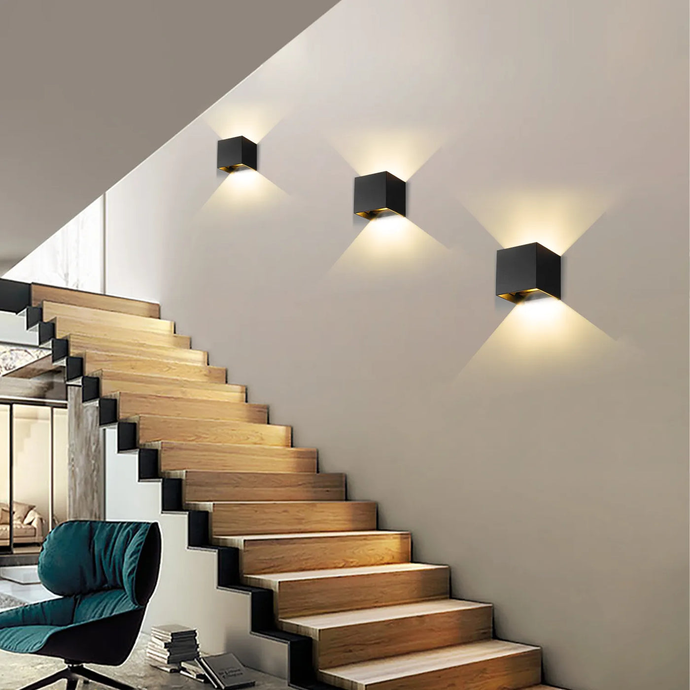 Lumina - Applique Murale Sans Fil Rechargeable Haut et Bas