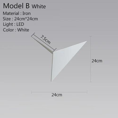 TriGlow Light - Modern 3W LED Wall Light