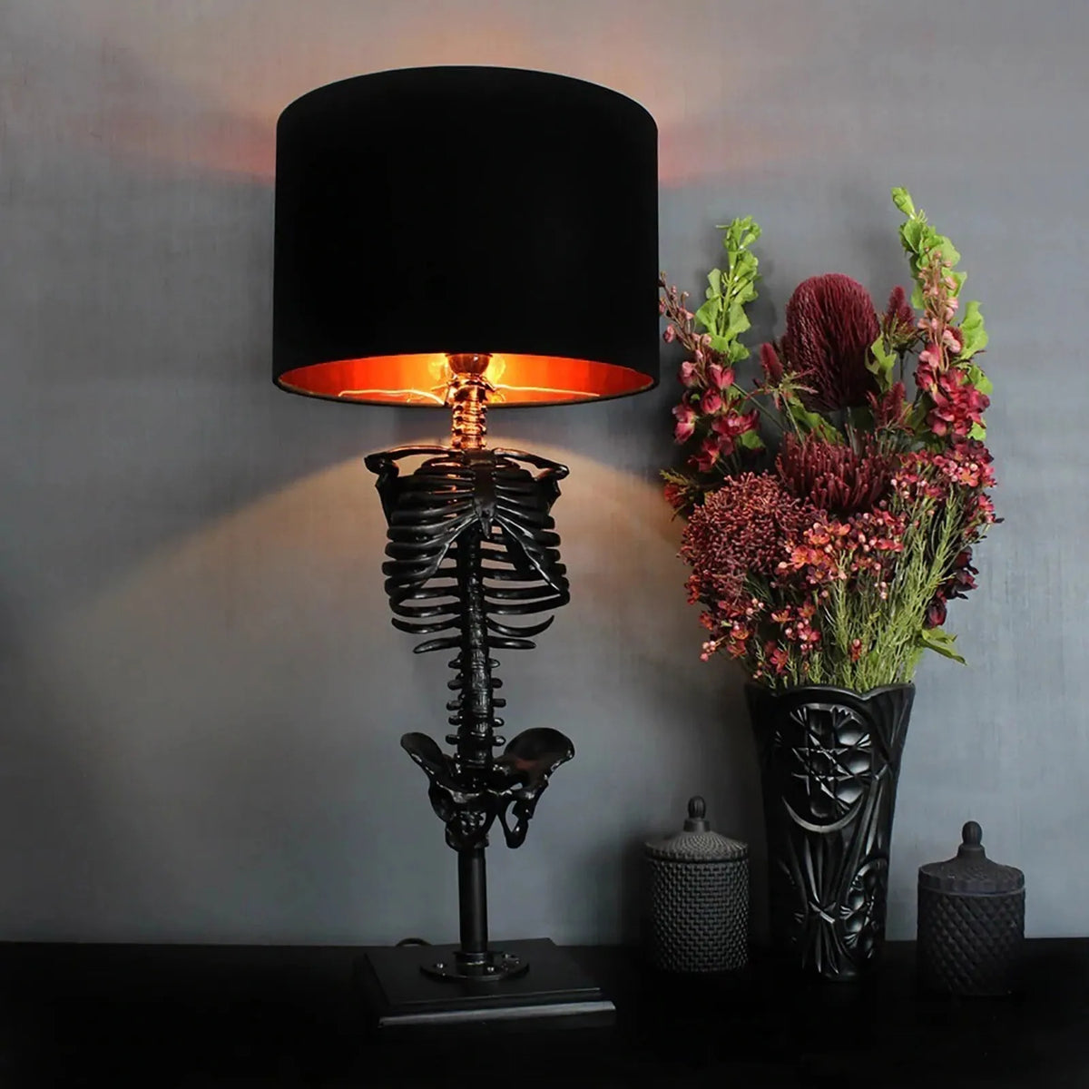 JorvynGlow - Handmade Gothic Resin Table Lamp