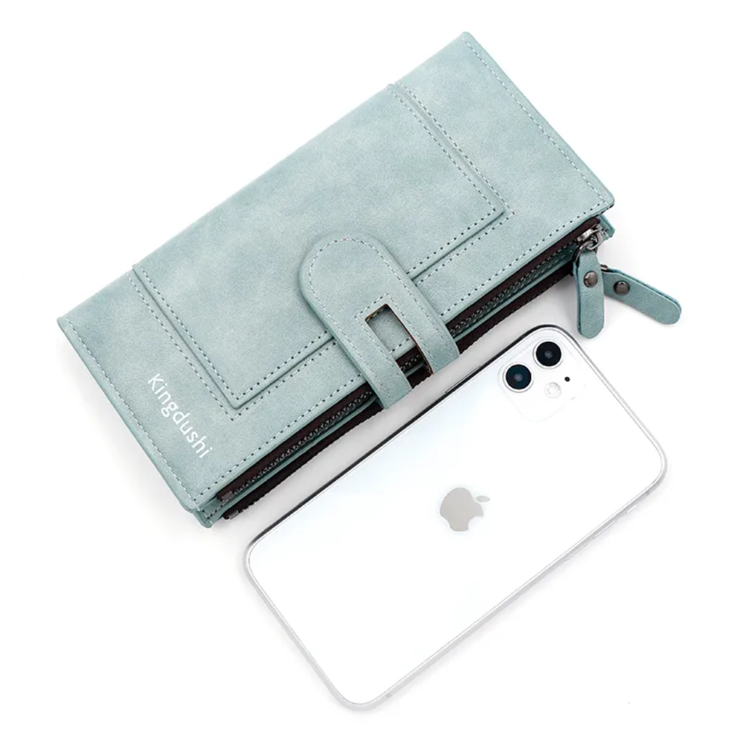 ElegantLeather - Portefeuille Long en Cuir Authentique