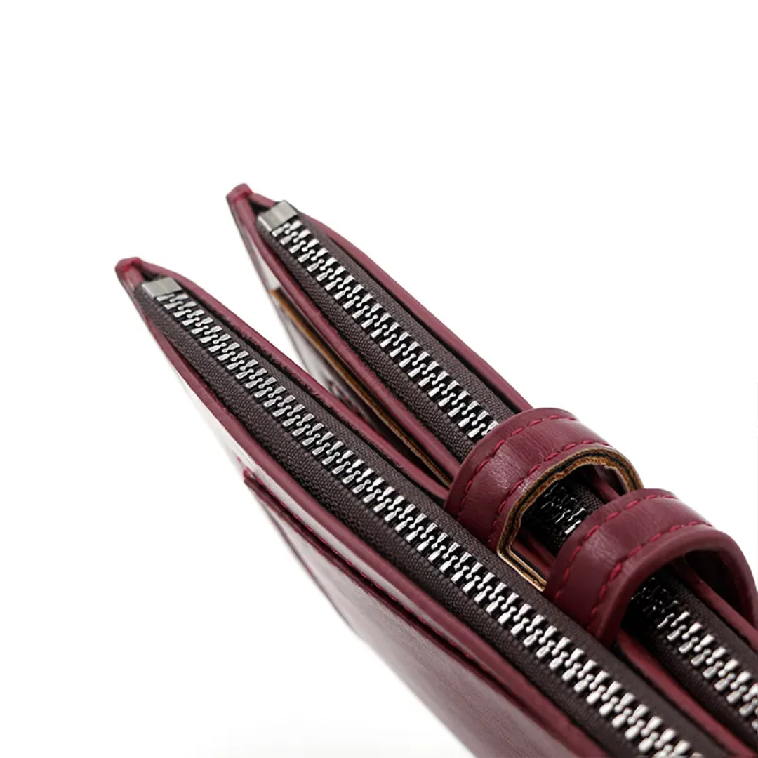 ElegantLeather - Portefeuille Long en Cuir Authentique