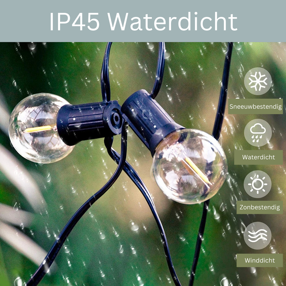 OutdoorGlow - Guirlande Lumineuse LED pour Jardin et Terrasse