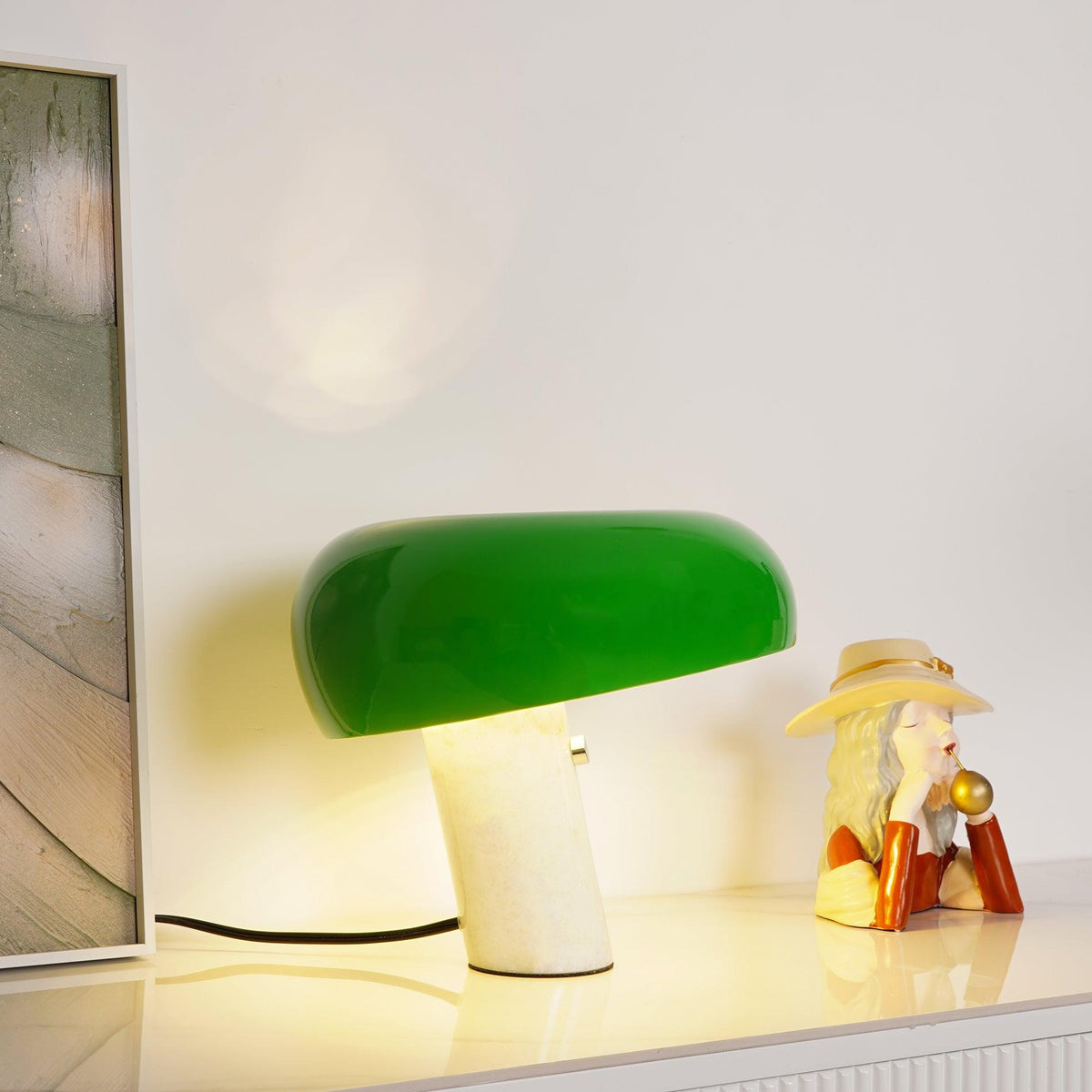 StoneGlow - Luxury Marble Table Lamp