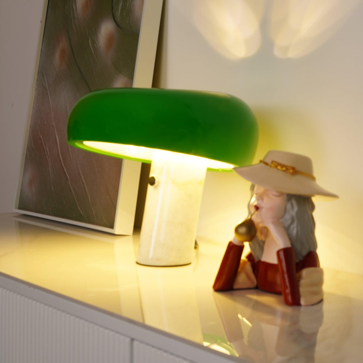 StoneGlow - Luxury Marble Table Lamp