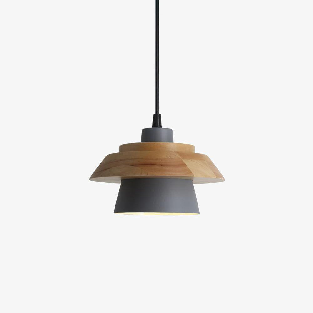 NordicMacaron - Scandinavian Design Pendant Light with Wood Finish