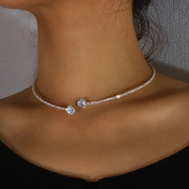 Collier Ras de Cou Zirconia Scintillant - Glamour