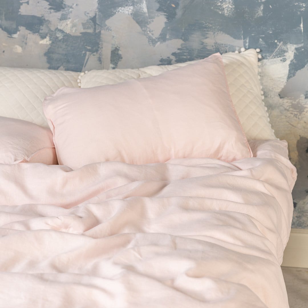 BlushLuxe - French Linen Bedding Set for an Elegant Bedroom