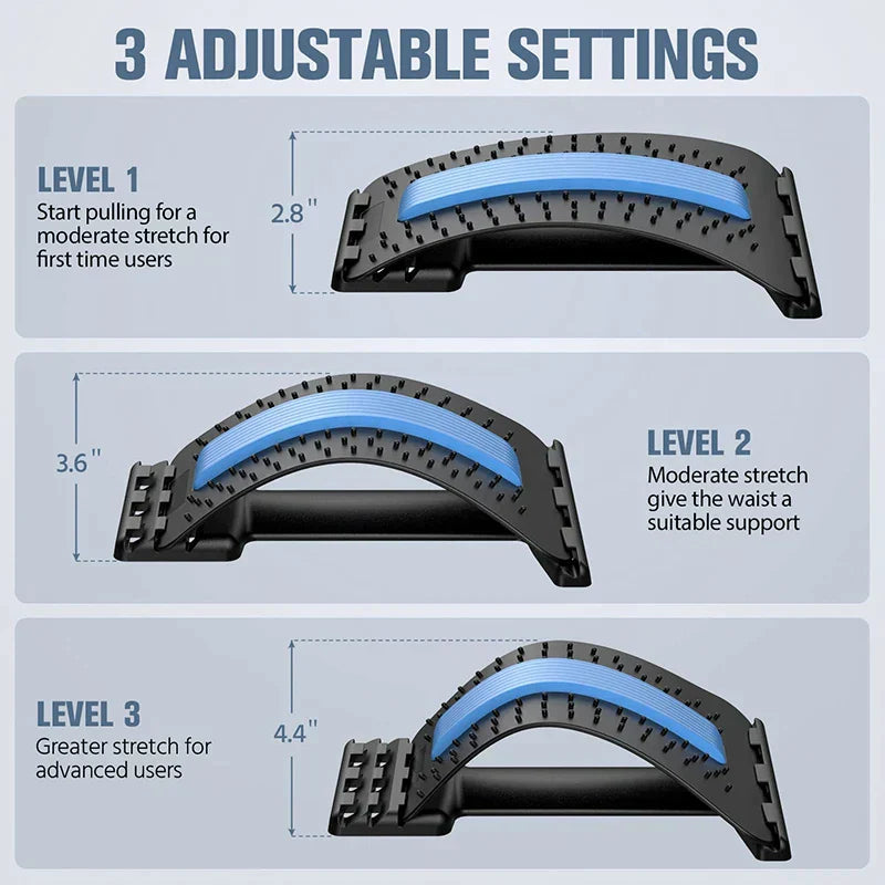 BackRelieve Premium - Back Stretcher for Back and Neck Pain Relief