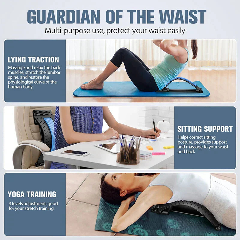 BackRelieve Premium - Back Stretcher for Back and Neck Pain Relief
