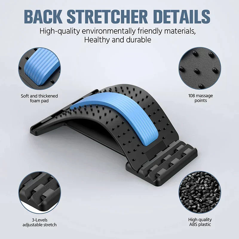 BackRelieve Premium - Back Stretcher for Back and Neck Pain Relief