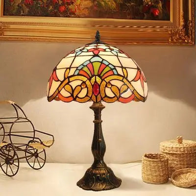 Luminara Éclat - Colored Glass Tiffany Desk Lamp