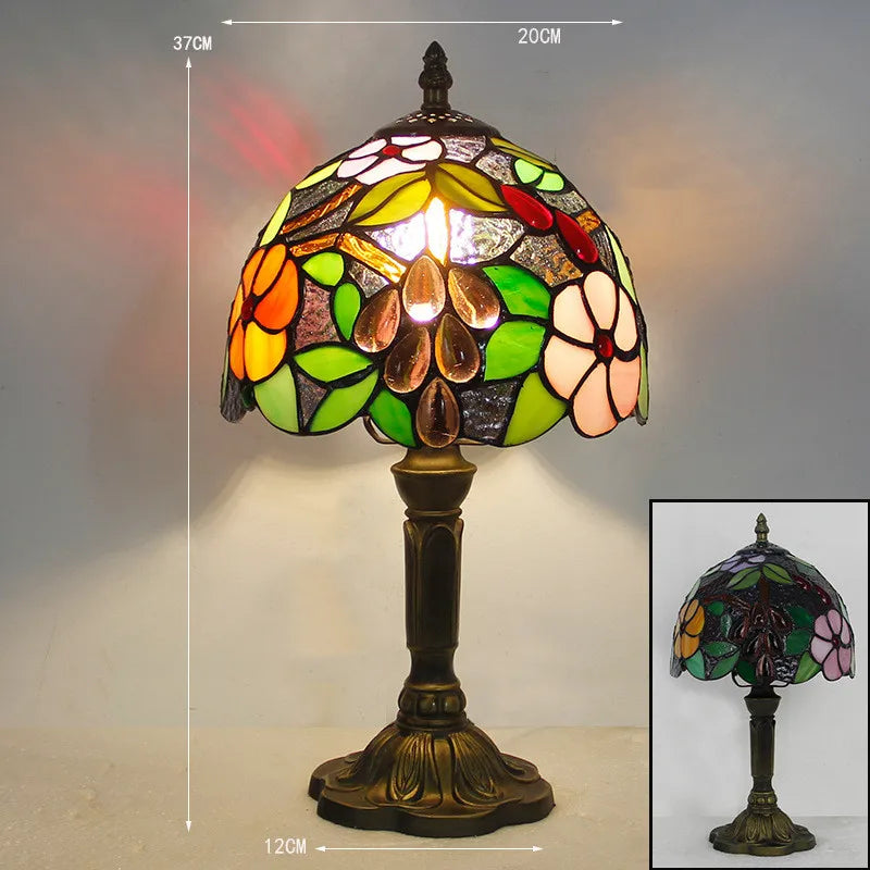 Luminara Éclat - Colored Glass Tiffany Desk Lamp