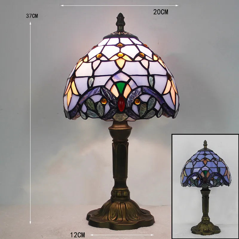Luminara Éclat - Colored Glass Tiffany Desk Lamp