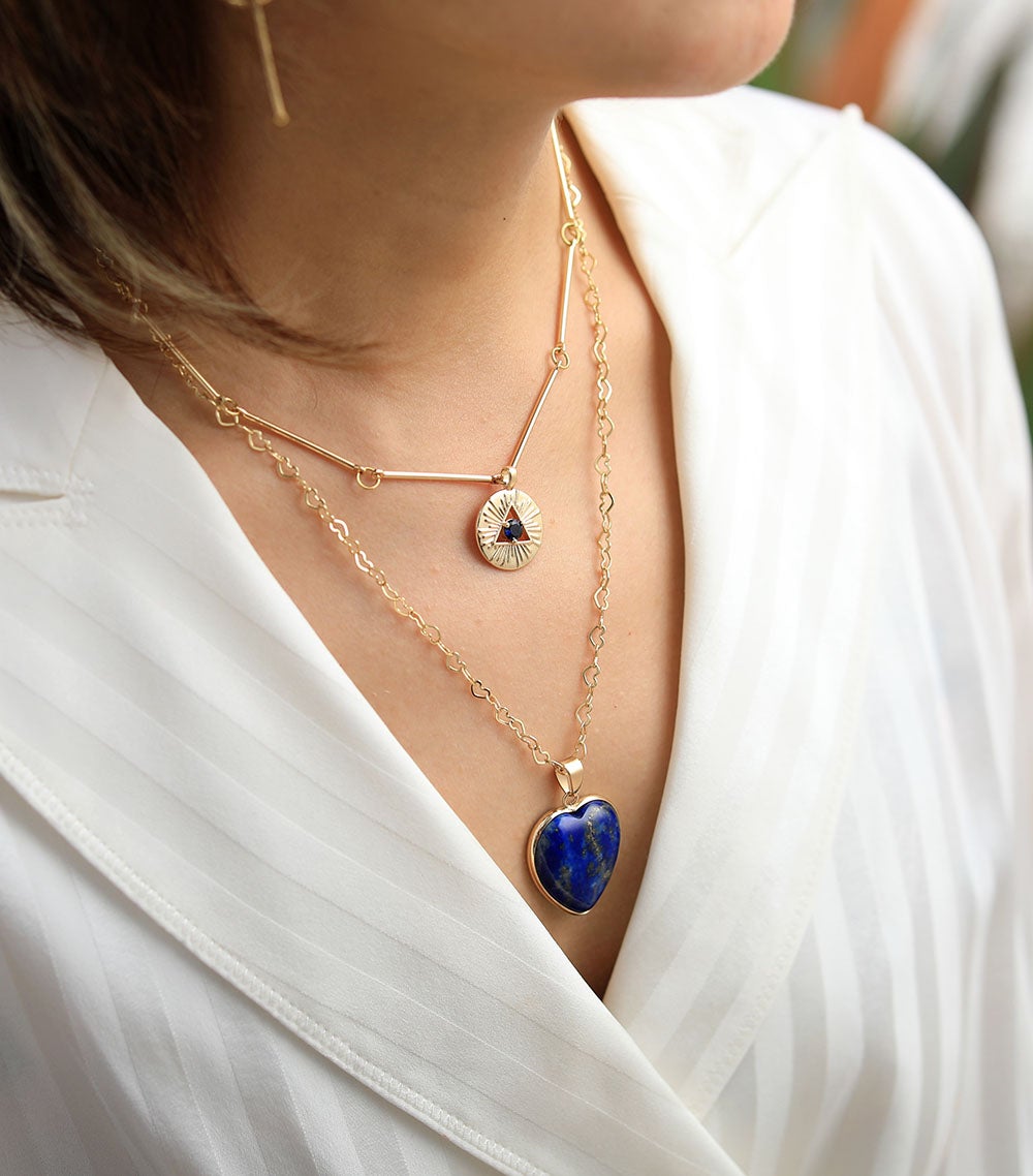 Althea - Collier en lapis-lazuli naturel
