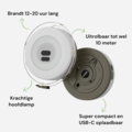 LumiTrail - Câble Lumineux LED Rechargeable USB-C Étanche
