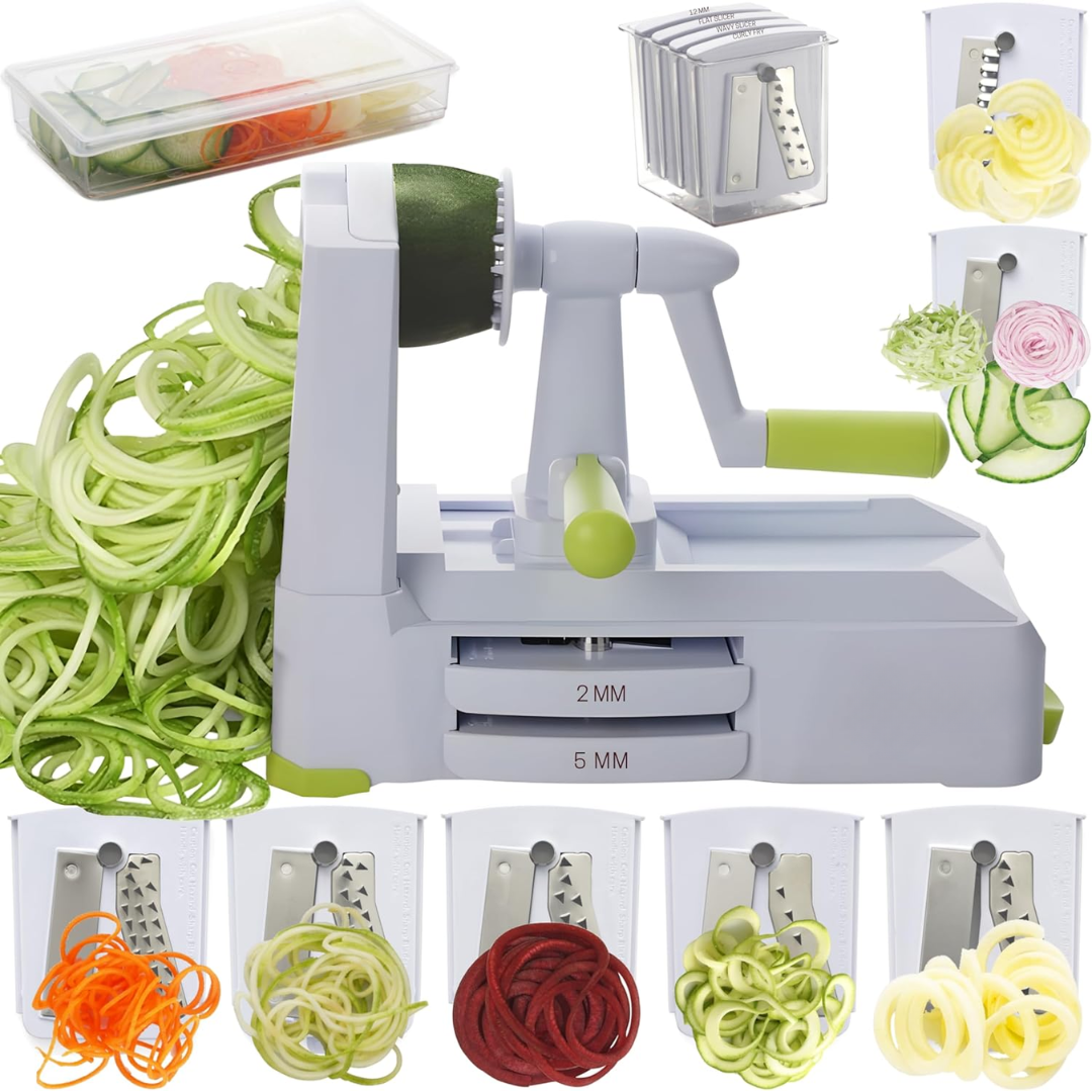 SpiralSlice – Spiraliseur Légumes Robuste 5 Pièces