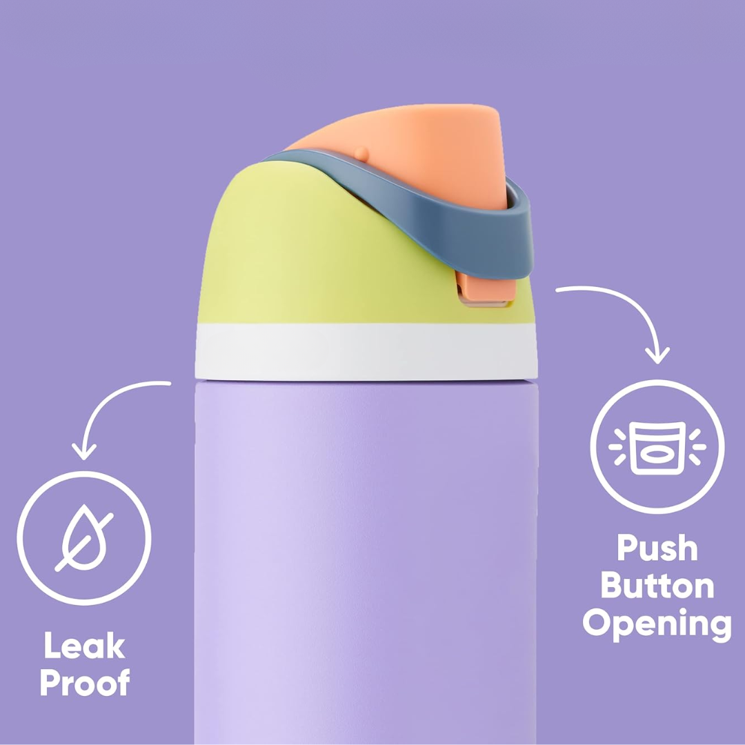 LeakProof - Gourde Inox Isolée Anti-Fuite avec Paille