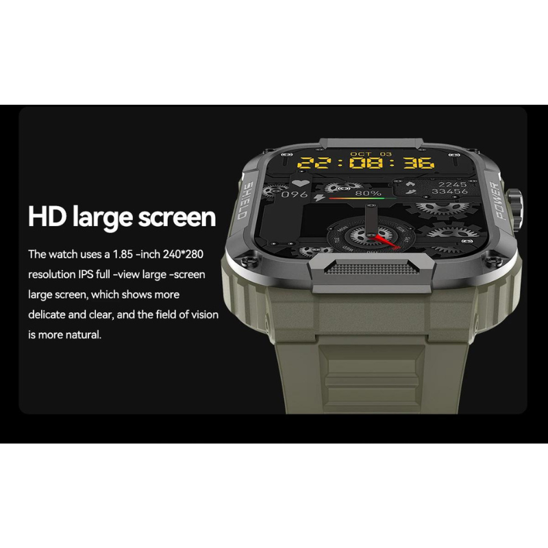 ForceGuard Watch - Smartwatch Militaire Durable IP68