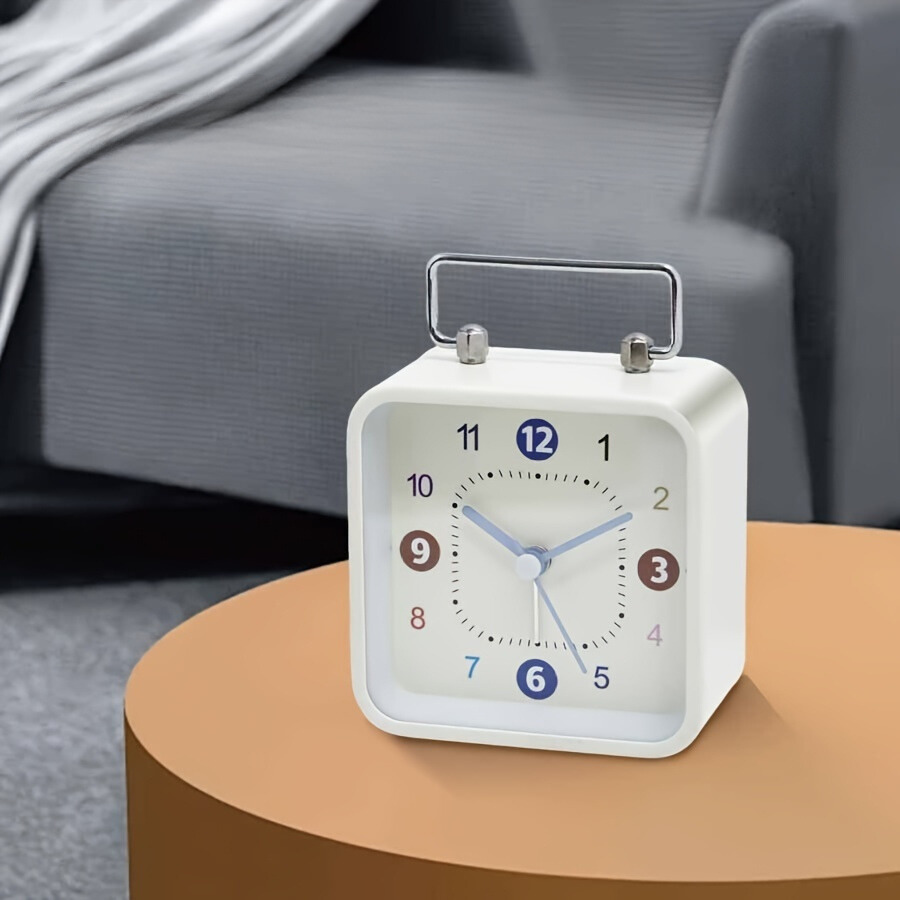 TimeCube - Square Digital Alarm Clock with Night Light and Snooze