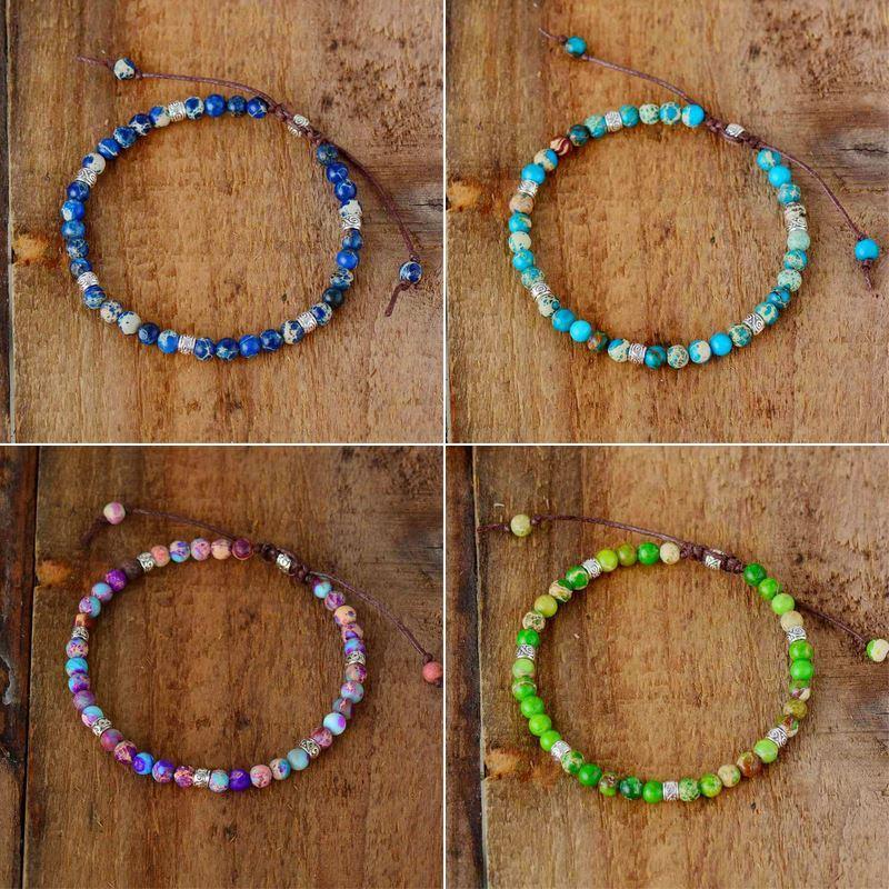 Energy - Natural Jasper Stone Bead Bracelet
