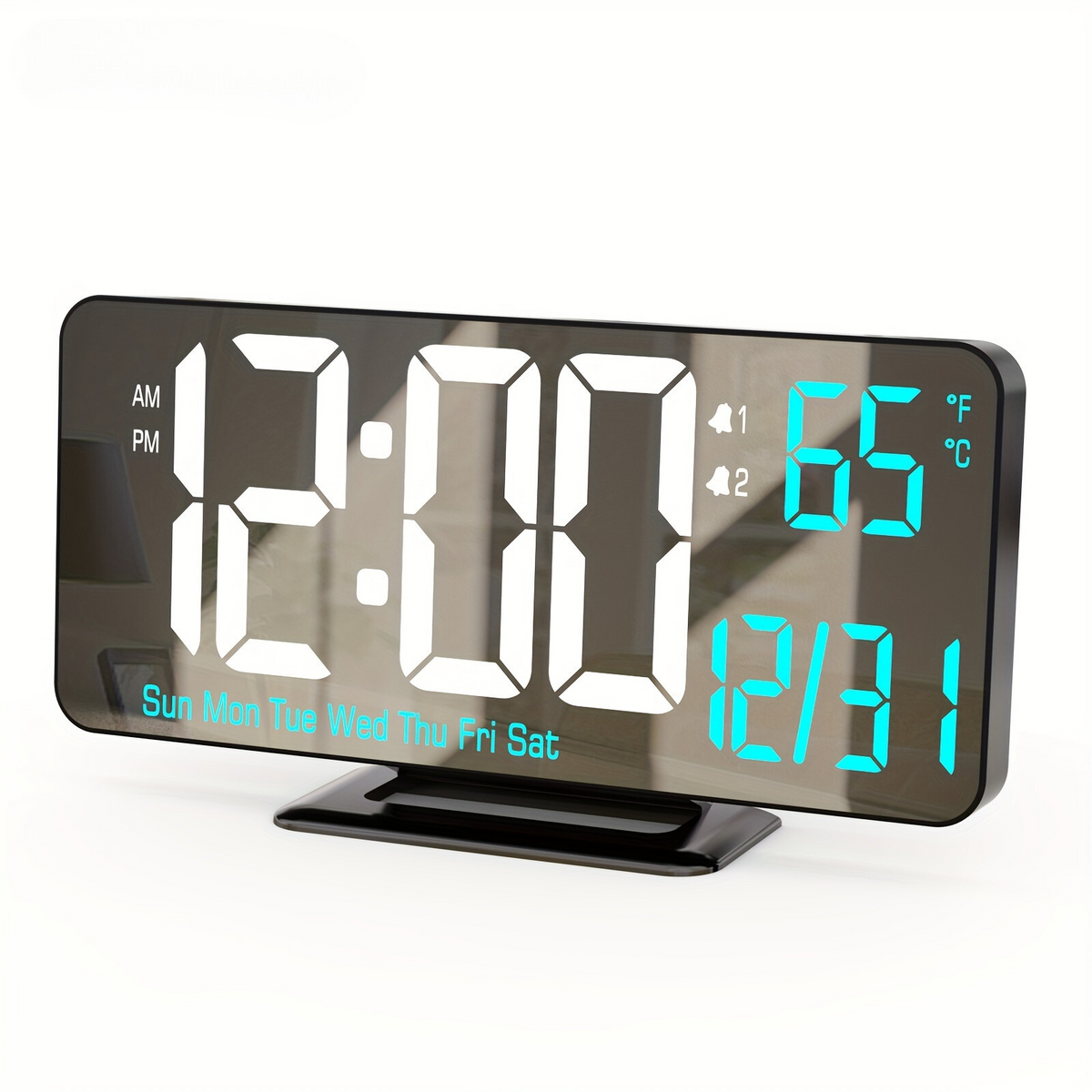 Digitime - Modern LED Alarm Clock with Dual Alarm