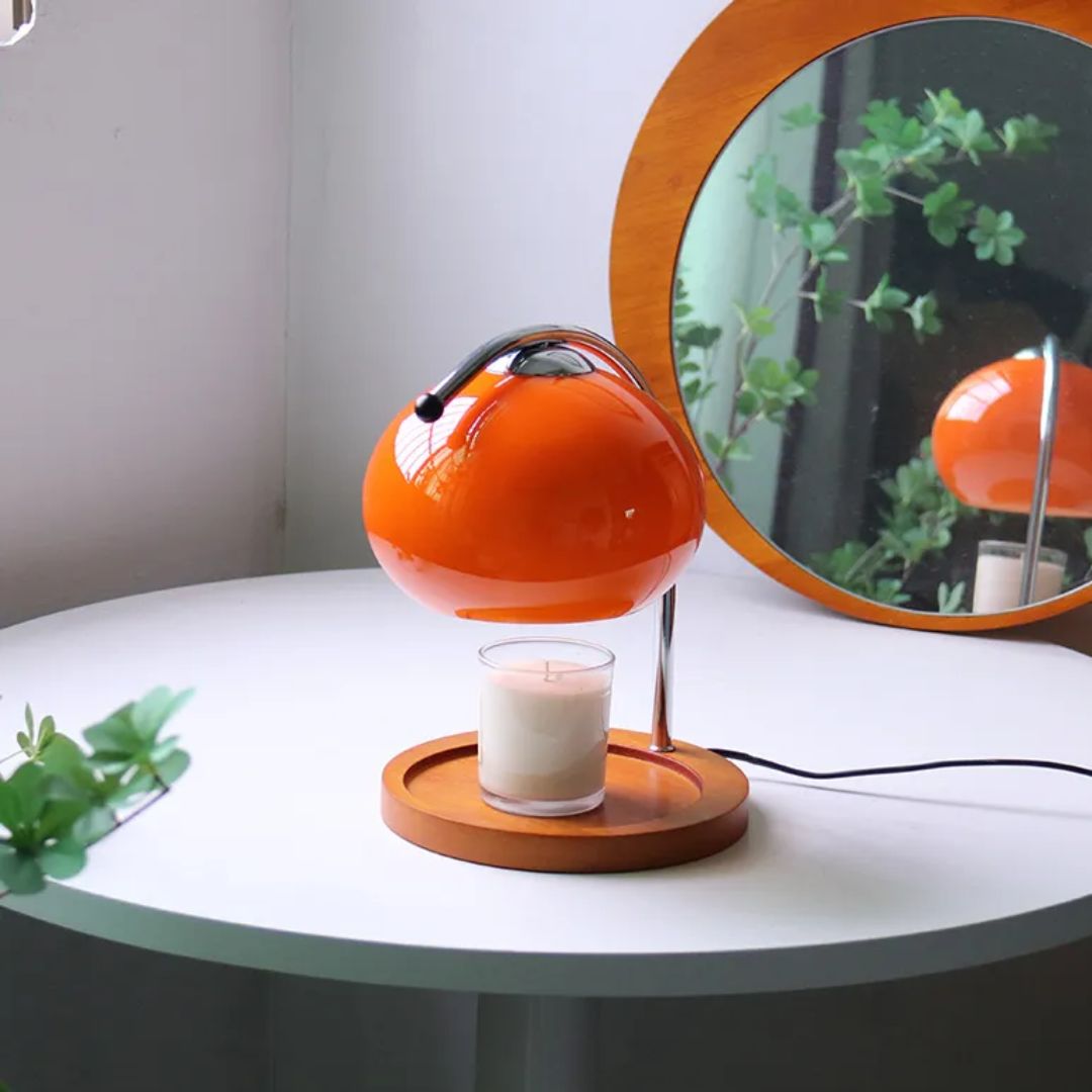 Alyssa Retro Table Lamp - Lampe Verre Élégante